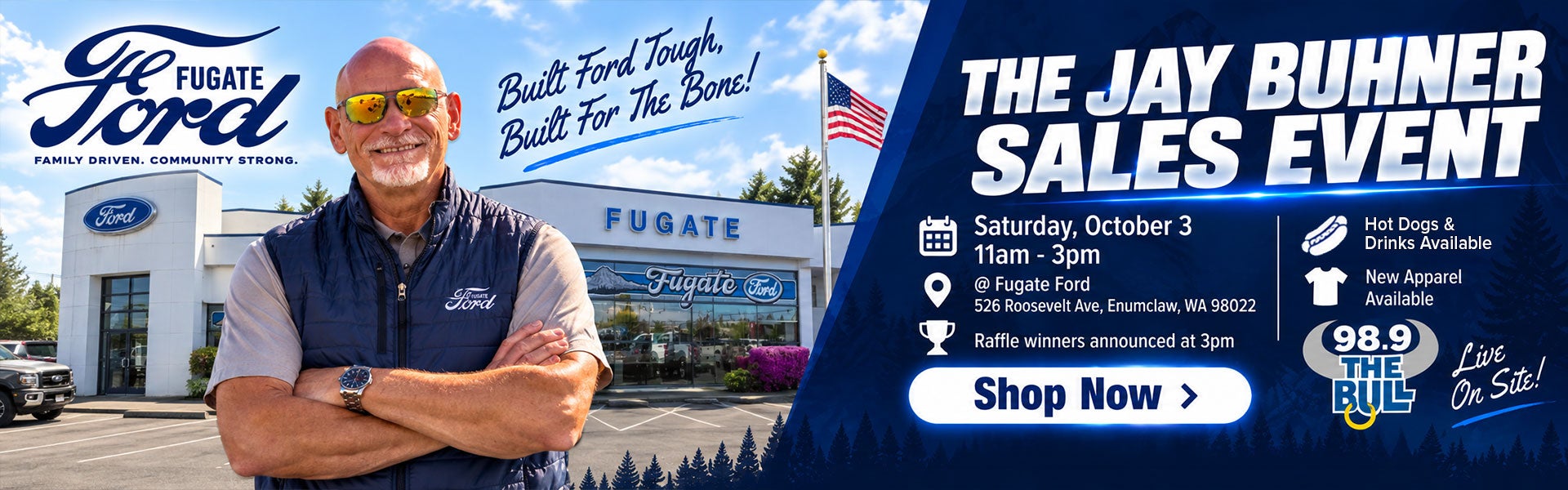 Stop by Fugate Ford October 3 to Meet Jay Buhner