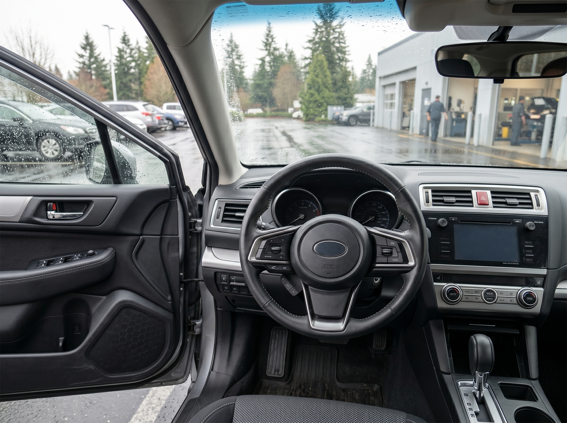 Steering concern related to wheel alignment service